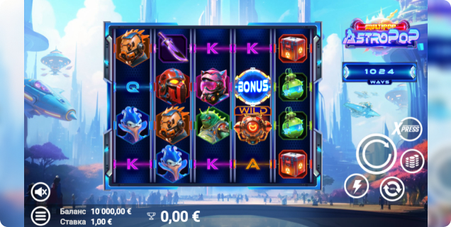 AstroPop slot game by AvatarUX
