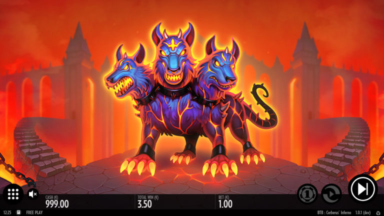 Beat the Beast: Cerberus’ Inferno slot game interface