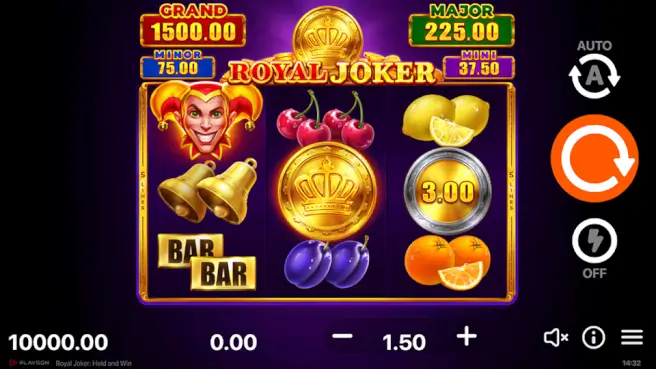 Mobile version of Royal Joker slot game