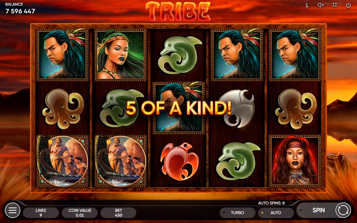 Tribe Slot Winning Symbols