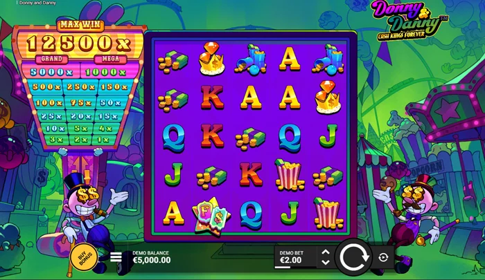 Winning combination in Donny and Danny slot game